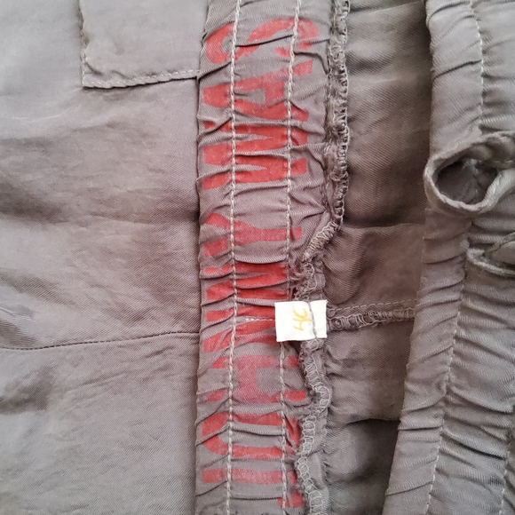 Johnny Was Military Ramble Pull-on Cargo Jogger Pants M Grey New - Picture 7 of 7
